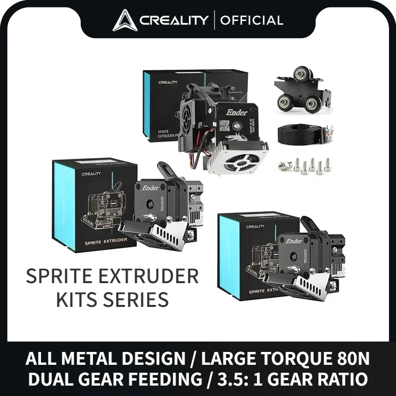 Creality Sprite Extruder Pro Kit Con Motore Passo-Passo 80N Per Ender 3 Ender3 V2 Ender 3 Pro Ender 3 Max Parti Ufficiali Della Stampante 3D