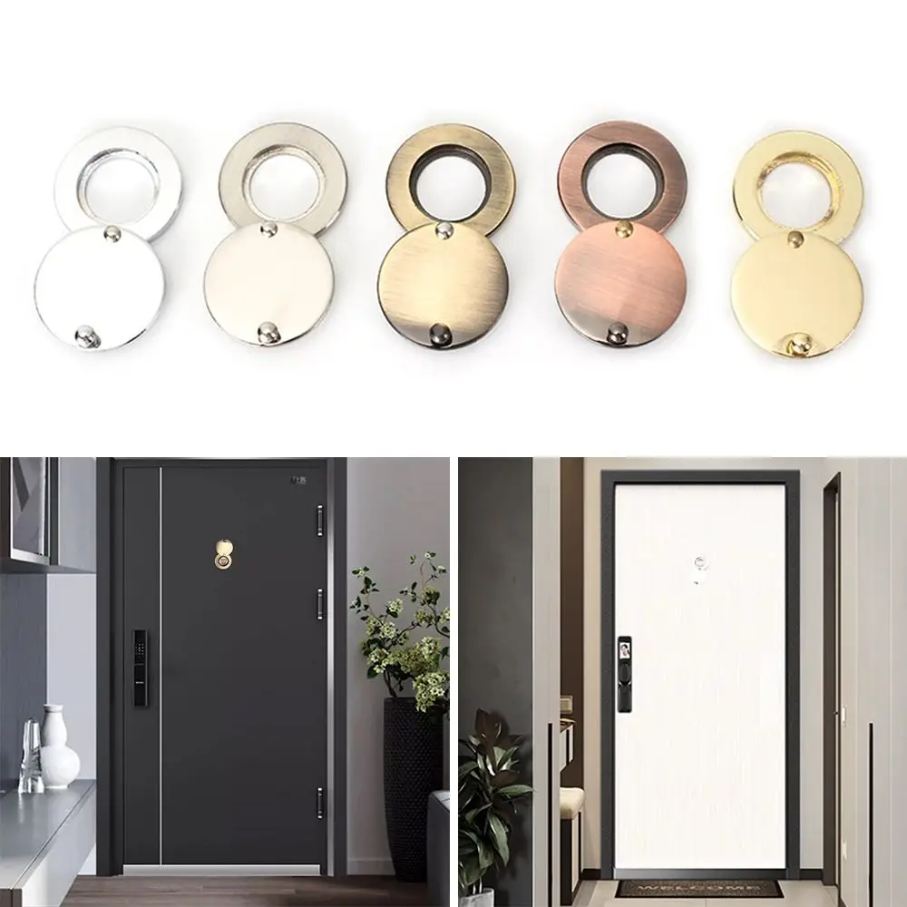 Metal Door Viewers Covers Safety Fixed Privacy Cover Door Protectorations Rotating Privacy Peephole Lid Door Viewers