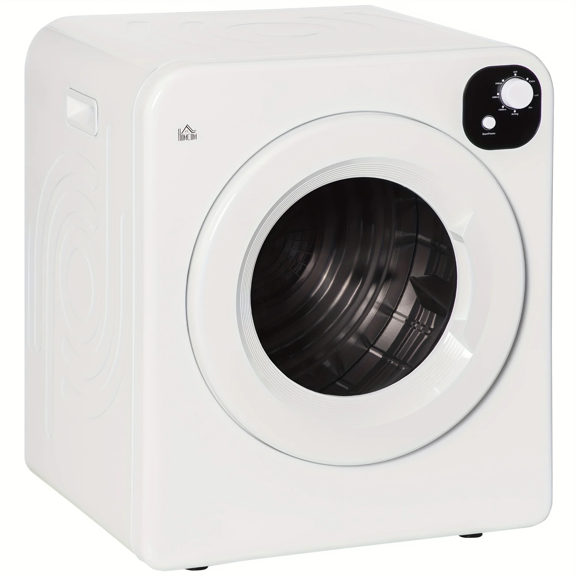 portable air dryer clothe Stainless Steel Drum, 의료건조기Front Load Electric Dryer for Apartments, Dorms, RVs, White 전기 의류 건조 3