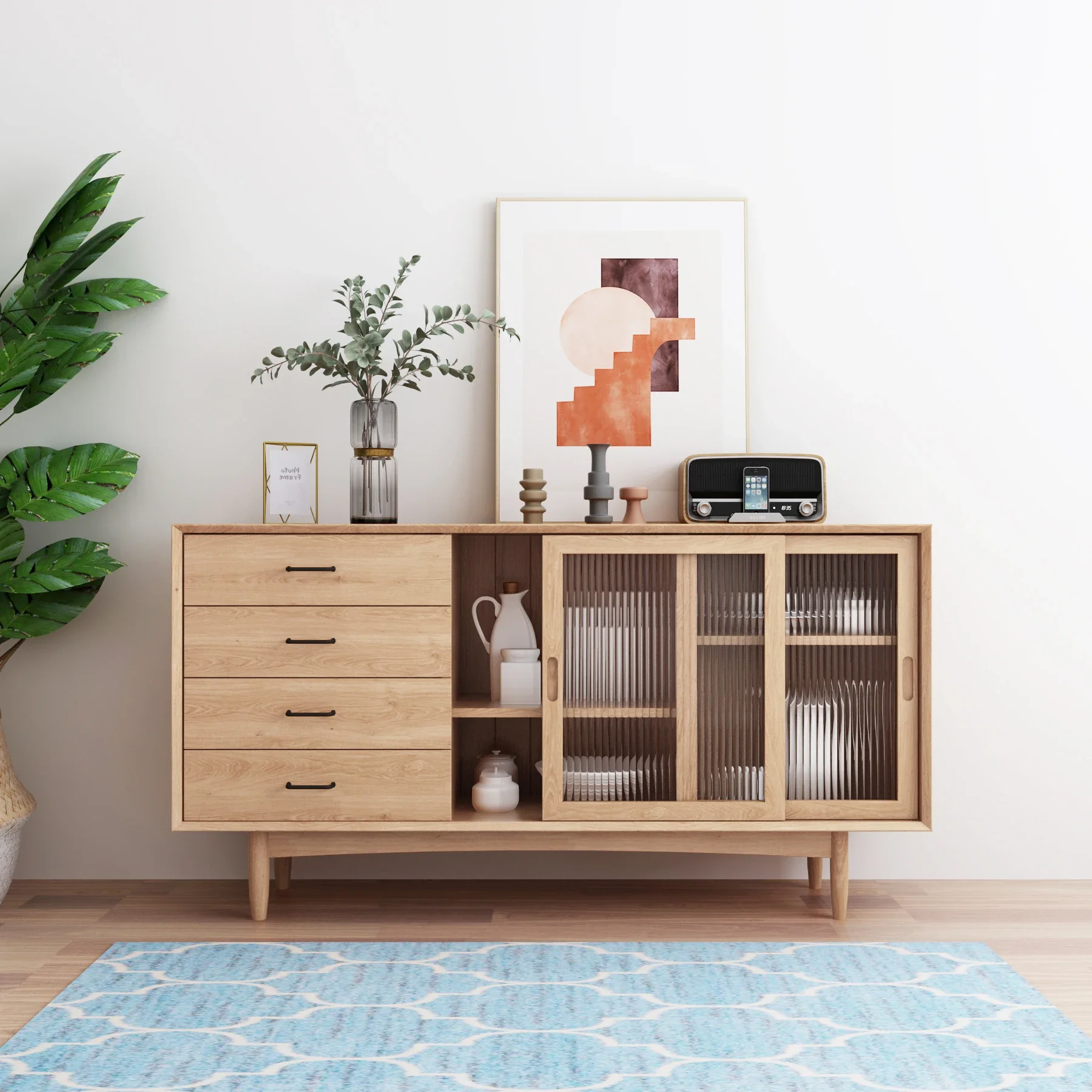 Wood Filing Kitchen Cabinets Modern Storage Nordic Display et Bar Sideboard Closet Luxury Archivadores Dining Room Sets