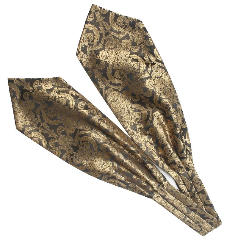 Men's polka dot ascot cravat 5