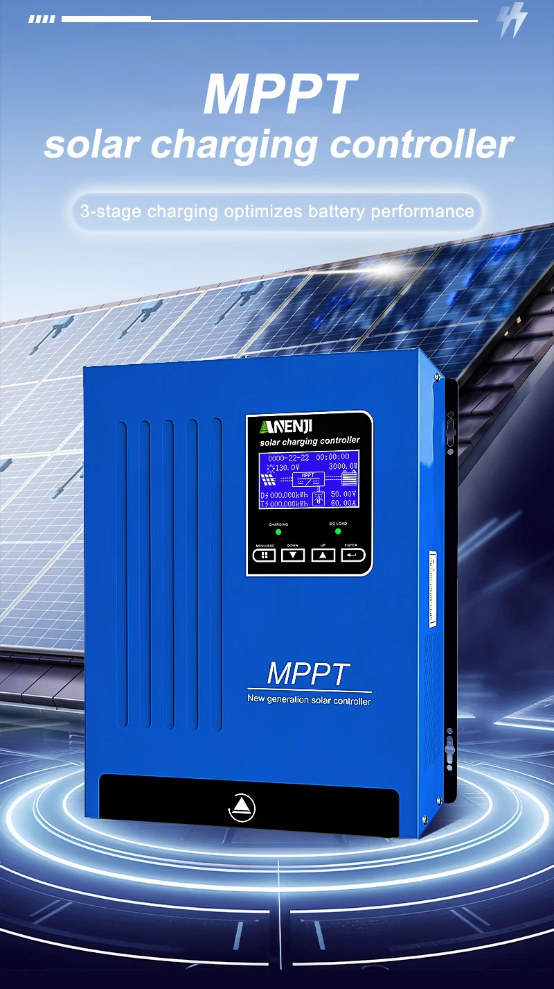 100A MPPT Solar Charging Controller 12V/24V/48V Battery Charger Automatic Maximu