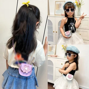 1-7 Years Cute Kids Mini Bags Baby Children's Small Handbags Gift Toddler Girls Multicolor Flower Crossbody Bag