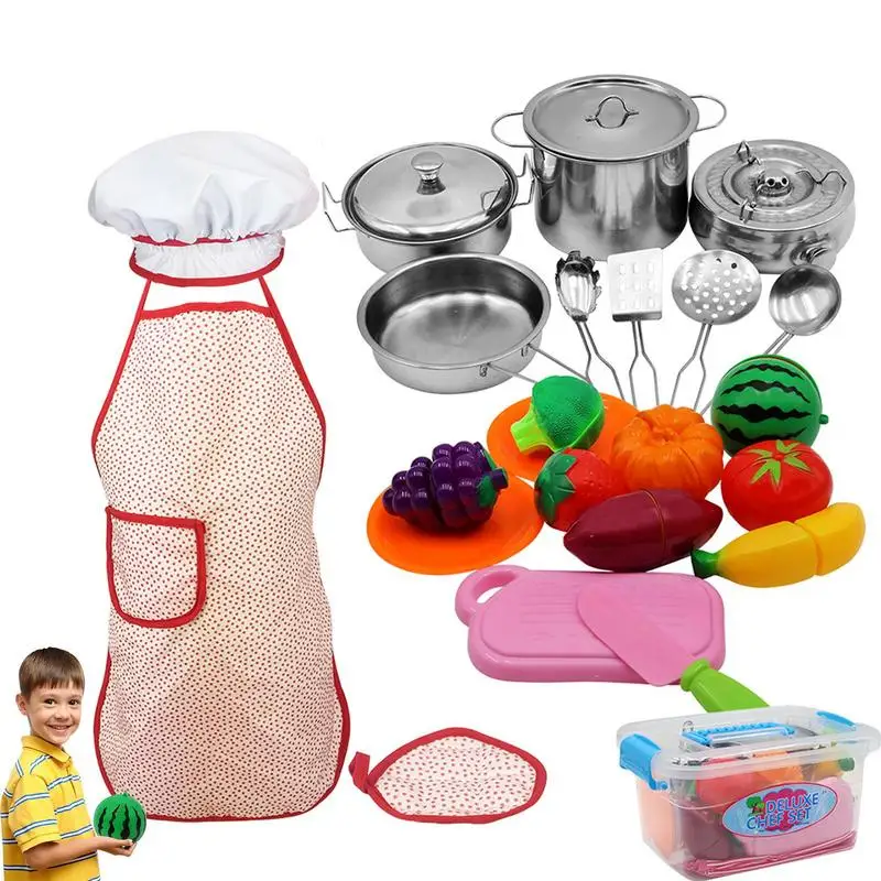 

Play Kitchen Accessories Toy Cooking Set For Kids Play Kitchen Pretend Play Cooking Sensory Toys For Small Kids Early Education