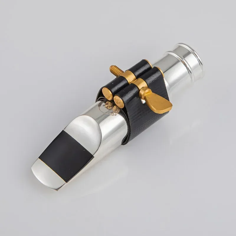 

Silver Plated Saxophone Metal Mouthpiece, Professional Tenor, Soprano, Alto, Sax Mouth Pieces, Size 56789