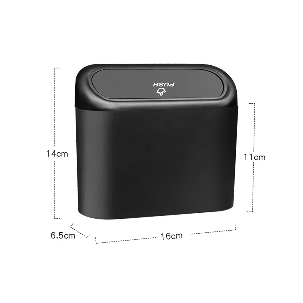 Portable Car Trash Can Hanging Mini Vehicle Garbage Organization With Lid Multifunctional Folding Automotive Garbage Storage Box