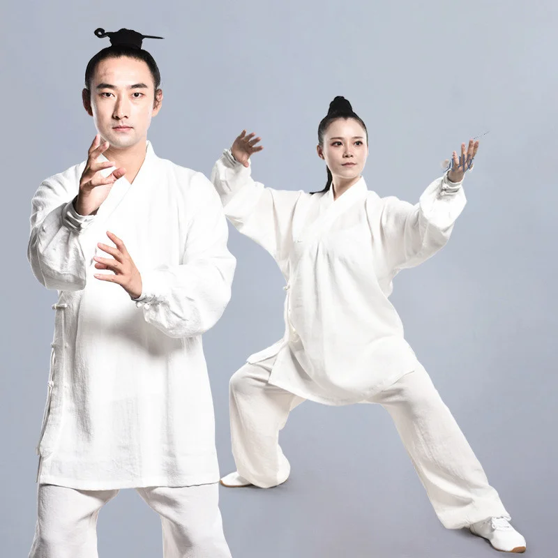 

Tai Chi Clothing Female Linen Cotton Outdoor Wushu Jiu Jitsu Judo Aikido Bjj Gi Martial Arts Sports Kung Fu Suit Fitness Male