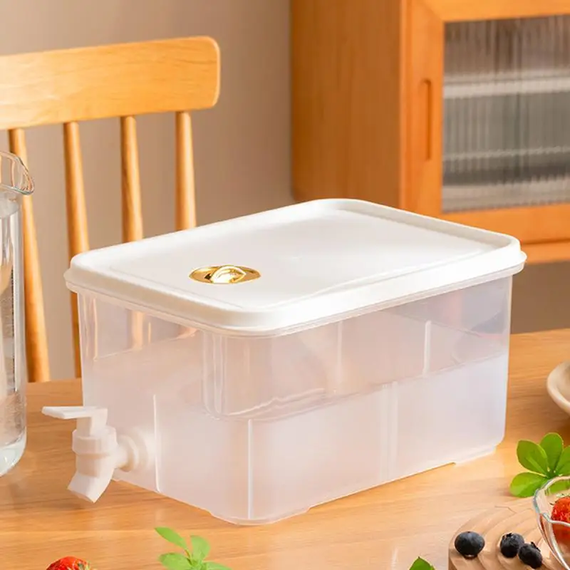 Juice Dispenser For Fridge Large Capacity Juice Dispensers With Spigot And Filter Record Date Cold Drink Container With Lid