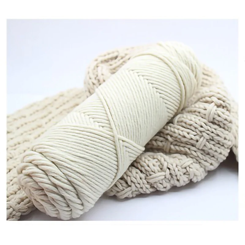 

100 Grams/Ball 8 Strand Milk Fibre Cotton Thhick Yarn Crochet Wool Knitted Thread Soft Touch Skin Sweater Doll Scarf