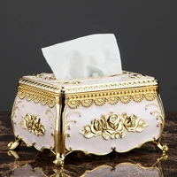 European style tissue box, kitchen, living room, napkin extraction box, hotel, restaurant tabletop paper extraction storage box 2