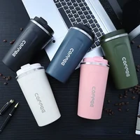 380/510ML Stainless Steel Thermal Mug Thermo for Coffee Water Bottle Leakproof Travel Drinkware Travel Thermal Mug 2
