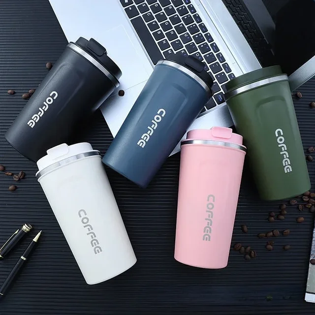 380/510ML Stainless Steel Thermal Mug Thermo for Coffee Water Bottle Leakproof Travel Drinkware Travel Thermal Mug 2