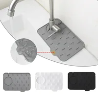 Kitchen Silicone Faucet Mat Absorbent Mat Sink Splash Guard Drain Pad Double Sided Use Bathroom Sink Kitchen Gadget 1