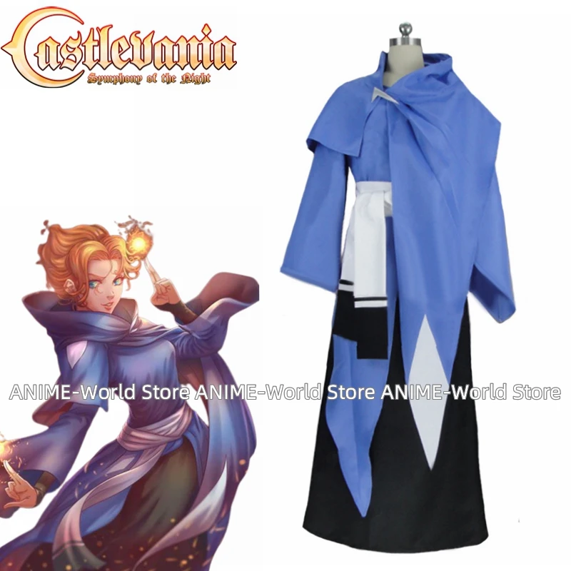 

Halloween Castlevania Cosplay Sypha Belnades Dress TV Cosplay Costume Adult Deluxe High Quality Custom Made Anime Movie