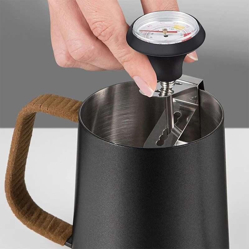 For Coffee Milk Froth Chocolate Cappuccino Food Milk Frothing Thermometer Stainless Steel Temperature Monitor 0℃~100℃/32℉~212℉