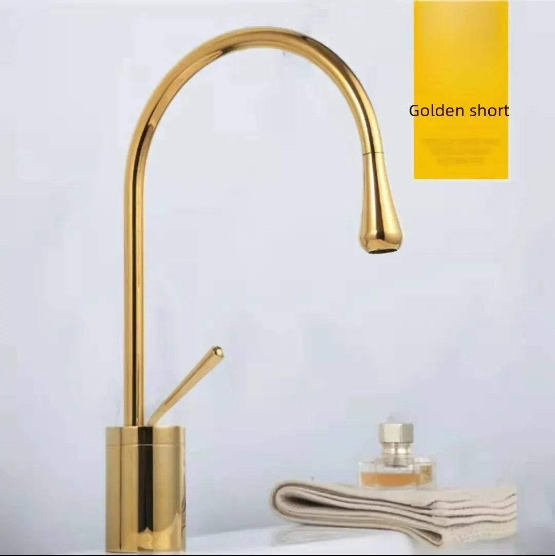 Golden short water drop