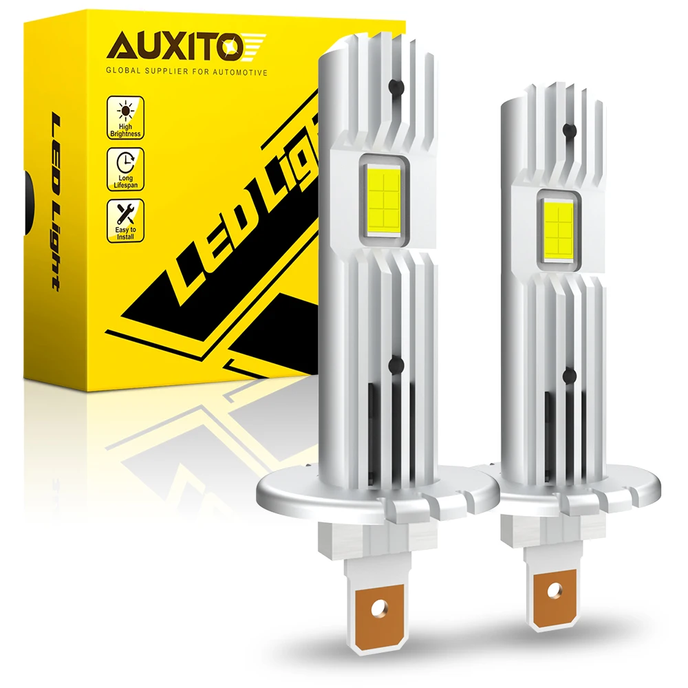 

Автомобильные светодиодные лампы AUXITO H1, 6500 лм, К, 2 шт.