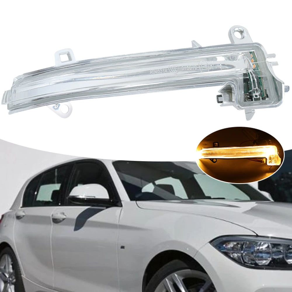 Clignotant LED Pour Rétroviseur BMW Série 1/2/3/4/X1 - Compatible F20 F30 F34 Etc., Ambre, Plug & Play