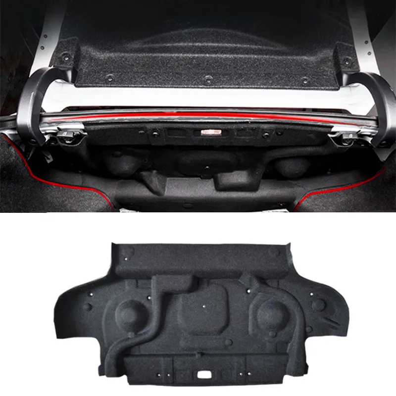 

2016 2017 2018 2019 2020 2021 for Honda Civic Car Styling 4 droor Sedan Trunk Soundproof Cotton Mat Sticker Protection 1Pcs/Set