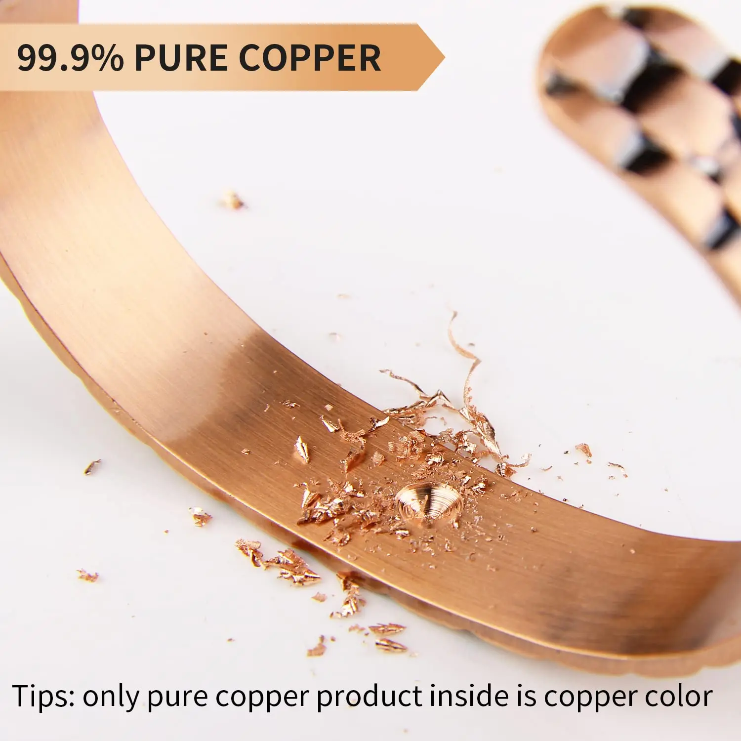 OKtrendy Magnetic Copper Bangle Bracelet For Men Bio Energy Big Cuff Open Male Unisex Wrist Pain Relief Jewelry