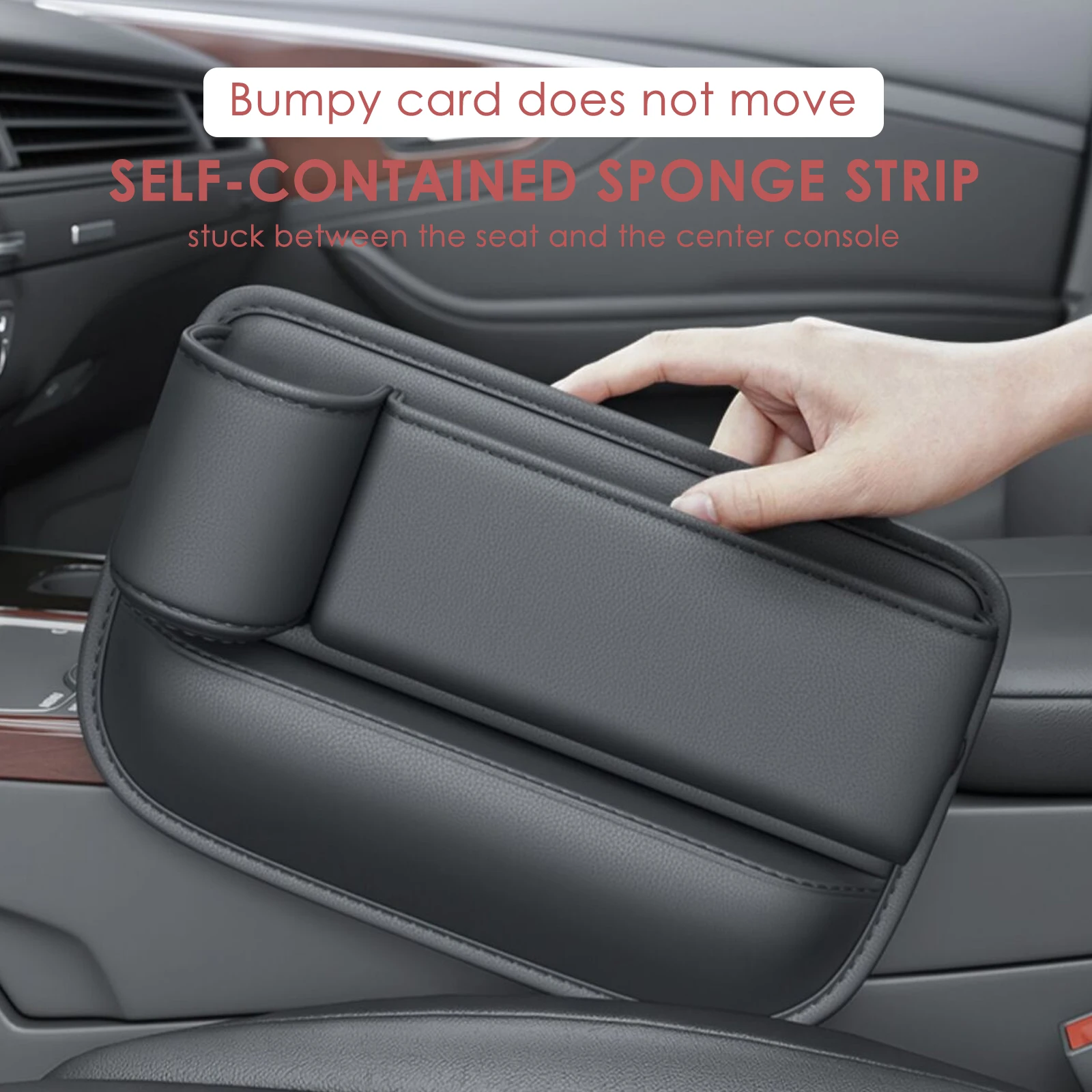 Multifunction Seat Gap Storage Bag For Car Seat Gap Filler With