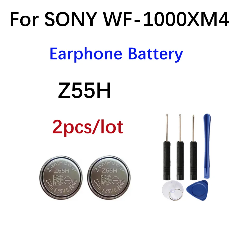 2-Pack ZeniPower Z55 Replacement Batteries For Sony WF-1000XM3 & WF-SP900 Earbuds