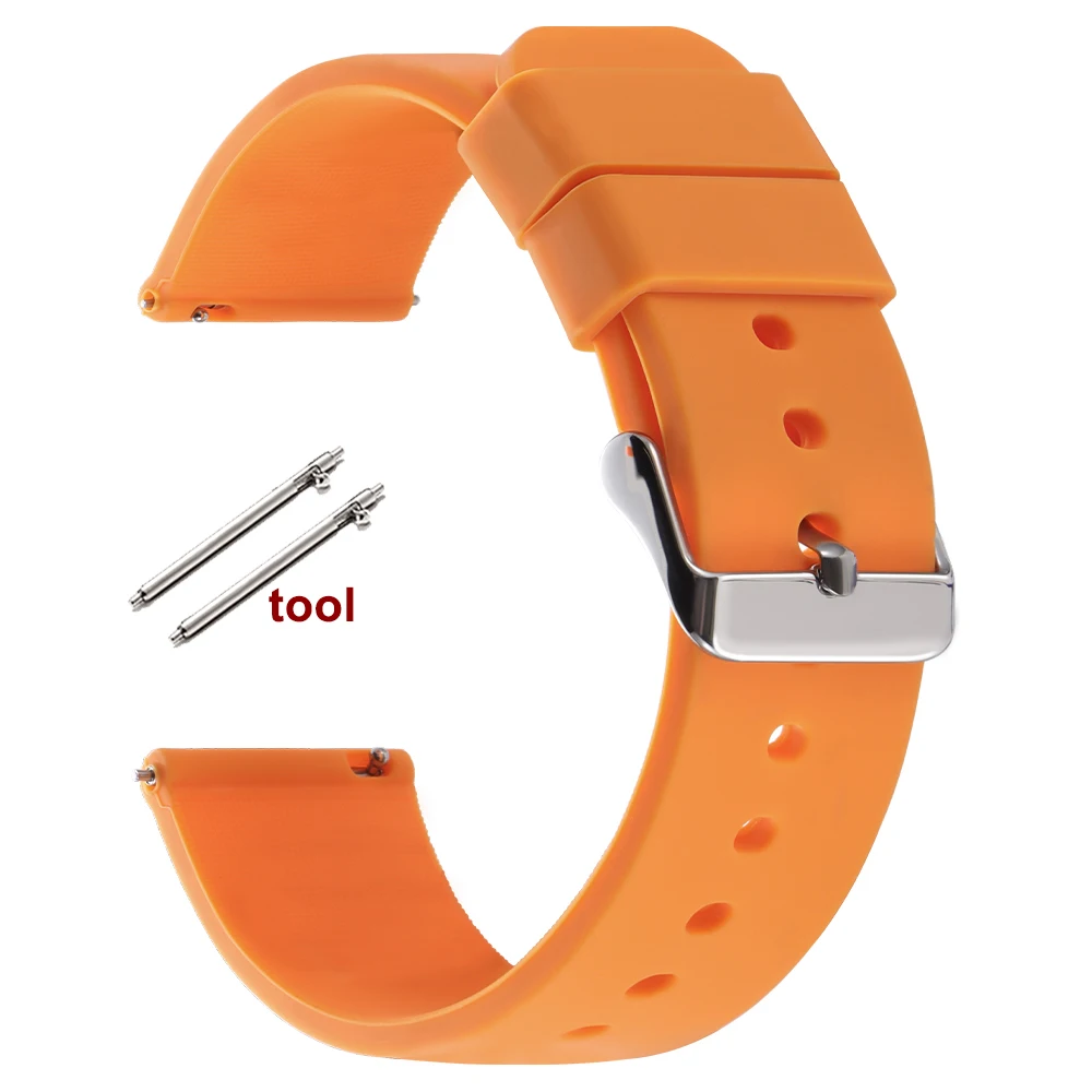 Vibrant Quick Release Silicone Watch Strap - Candy Color Collection