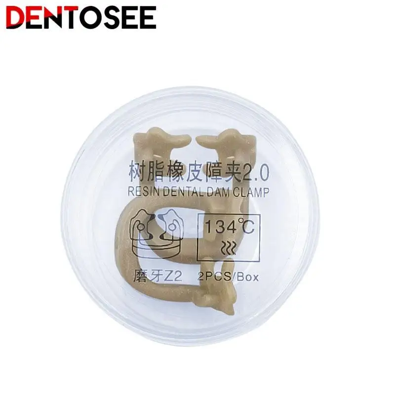 

2Pcs/box Dental Rubber Dam Clamps Kit Resin Rubber Barrier Clip Materials Treatment Tooth Tool Dentistry Matrice Tools