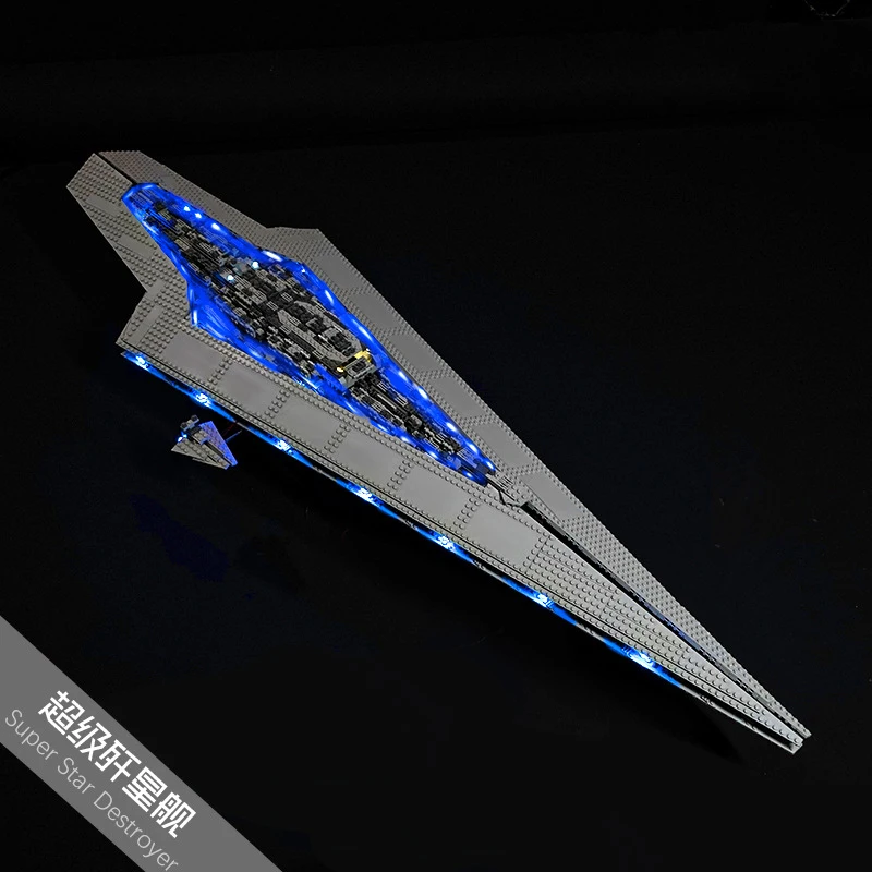 Kit Luci A Led Per Lego 10221 Star War Super Star Destroyer Building Blocks Giocattolo In Mattoni (Solo Luce A Led, Senza Modello Di Blocchi))