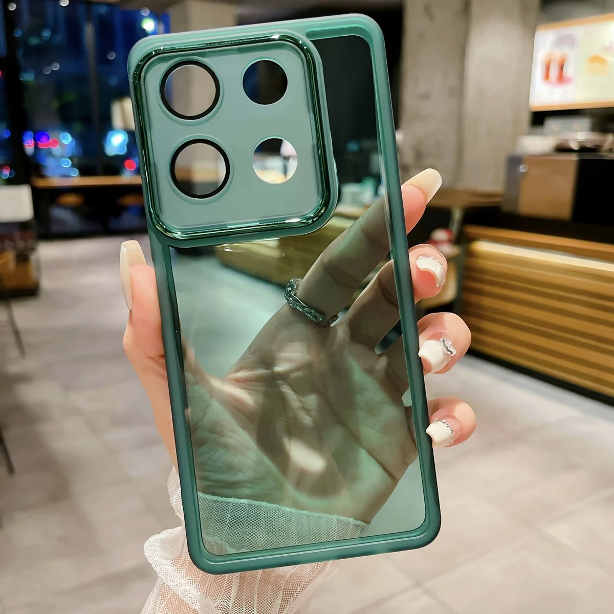 thumbnail image 1 of Soft Clear Silicone Cases for Xiaomi POCO M6 X6 F6 Pro Redmi Note 13 Pro 4G 5G Colored Camera Lens Protective Cellphone Cover, 1 of 5