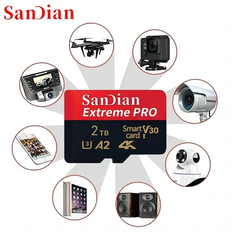 2026 1TB 메모리 카드 512GB 마이크로 TF SD 카드 128GB 256GB 마이크로 TF SD 고속 U3 미니 TF 카드 휴대폰/카메라/맥용