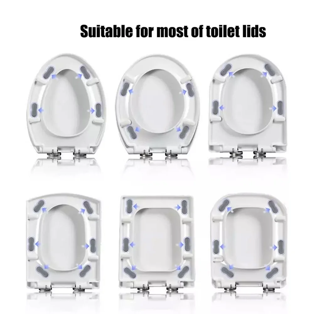 4Set Adjustable Bidet Seat Risers Toilet Seat Risers Toilet Lid Bumpers Gasket