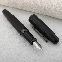 Jinhao 9056 Cattle Natural Wood Fountain Pen Handmade EF/F Nib Ink Pen with Converter School Office Supplies Stationary PK 9019 2