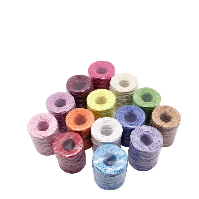 40M/roll High Quality Iron Wire Paper Rope For DIY Handmade Scrapbooking Crafts Creative Braided Knitting Decoration Cords
