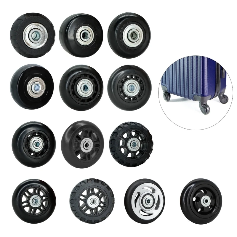 

1 Pc Black Swivel Wheel for DIY Travel Luggage Suitcase Wheel Effortless Mobility High Load Bearing Capacity Simple Installation