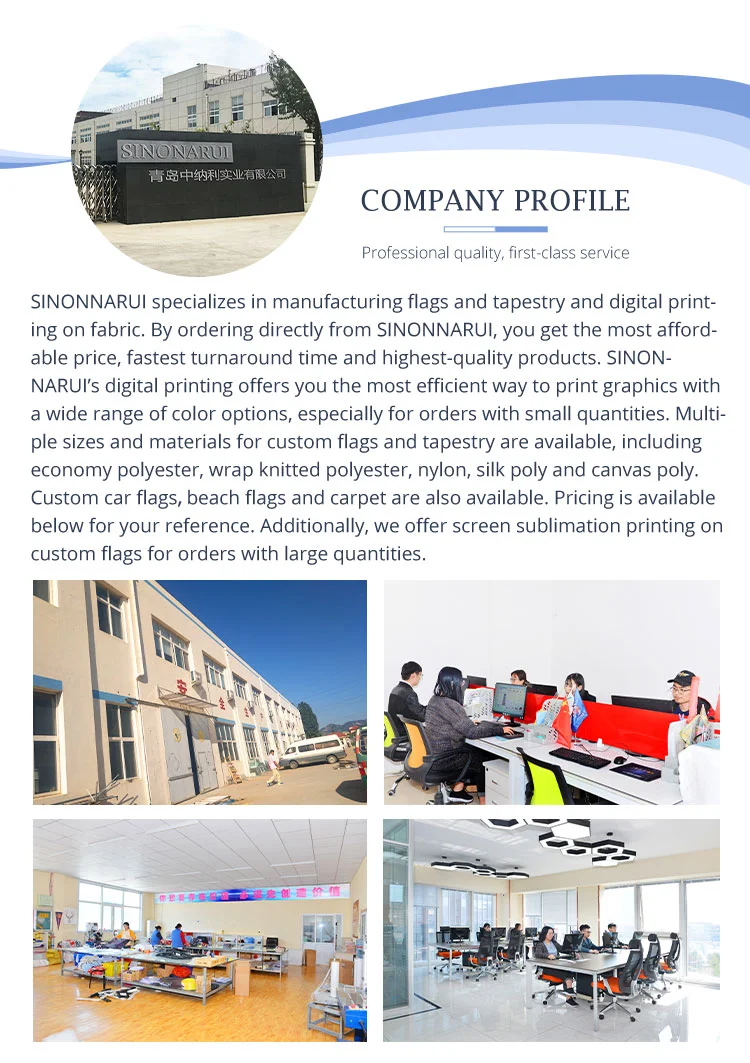 Description Picture 3 of item13x18 Inch Double side Custom Design Flag With 3 Grommets