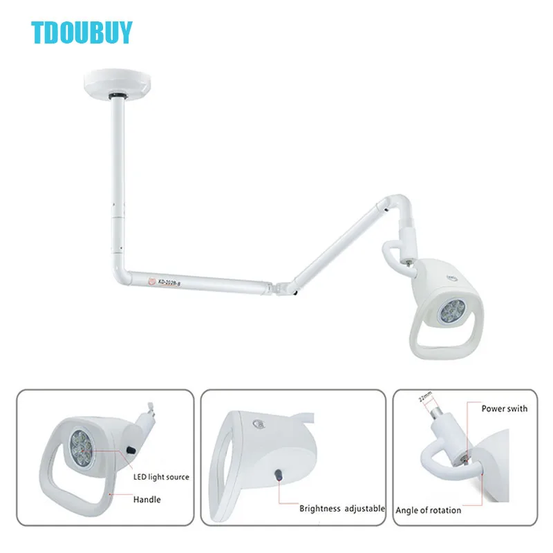 TDOUBUY 21W LED soffitto terapia intensiva lampada a sospensione torre luci di ispezione luce di ispezione chirurgia ginecologica