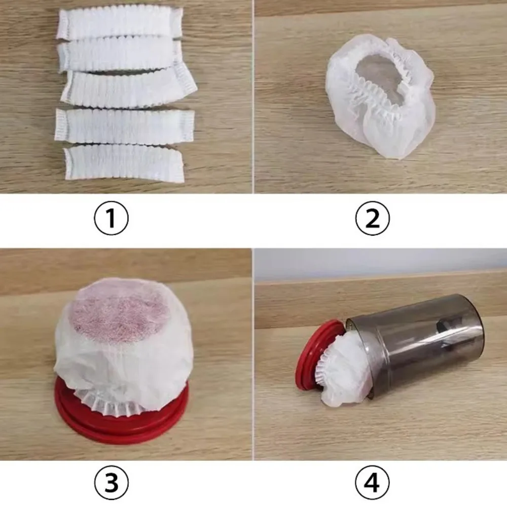 Non-wovens Vacuum Cleaner Filter Mesh Durable Dust-proof Dust Collection Filter Mesh Disposables Cover Accessories 100PCS