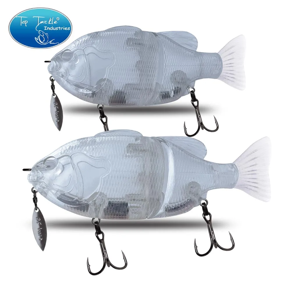 1PCS 140mm/120mm Unpainted Fishing Lure Floating Swimbait Jointed Bait ABS  Plastic Artificial CF LURE Joint Bait