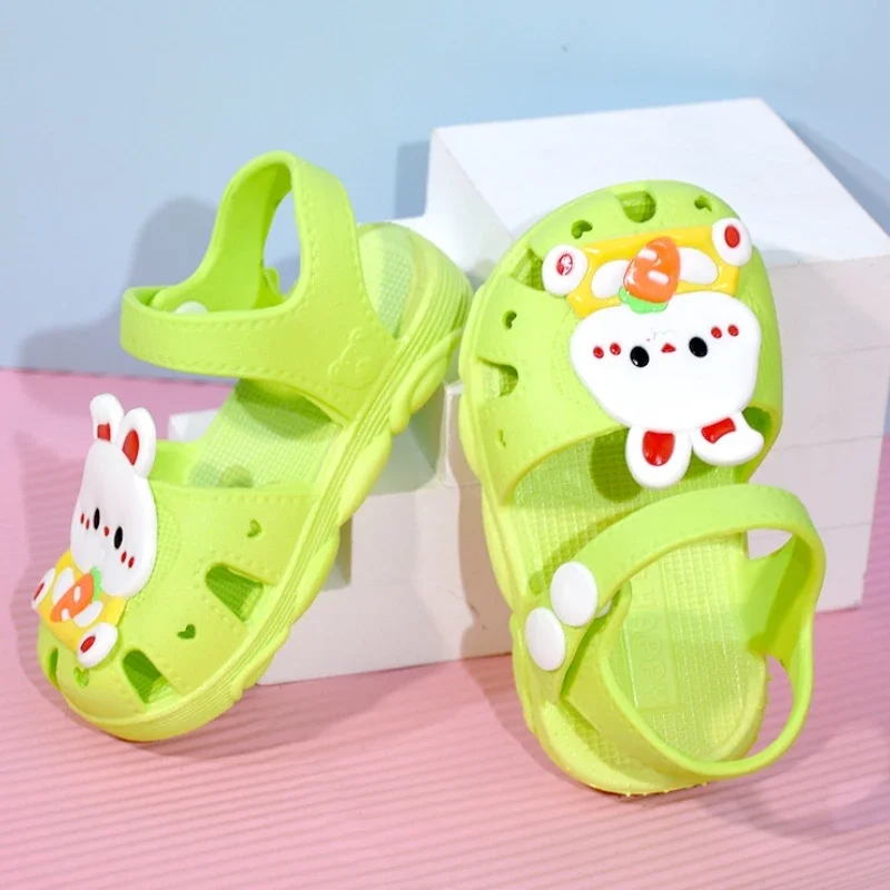 Cartoon Child Sandals Summer Anti Slip Boy Beach Shoe Infant Toddler Walking Shoe Soft Sole Girl Baby Shoes