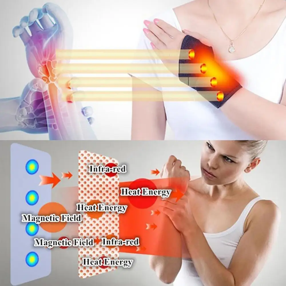 Wrist Brace Wrist Guard Wrist Support Wrist Support Band Magnetic Wrist Brace Therapy Self-Heating Wrist Support Sports Wristband Heated Hand Warmer Compression Pain Relief Band