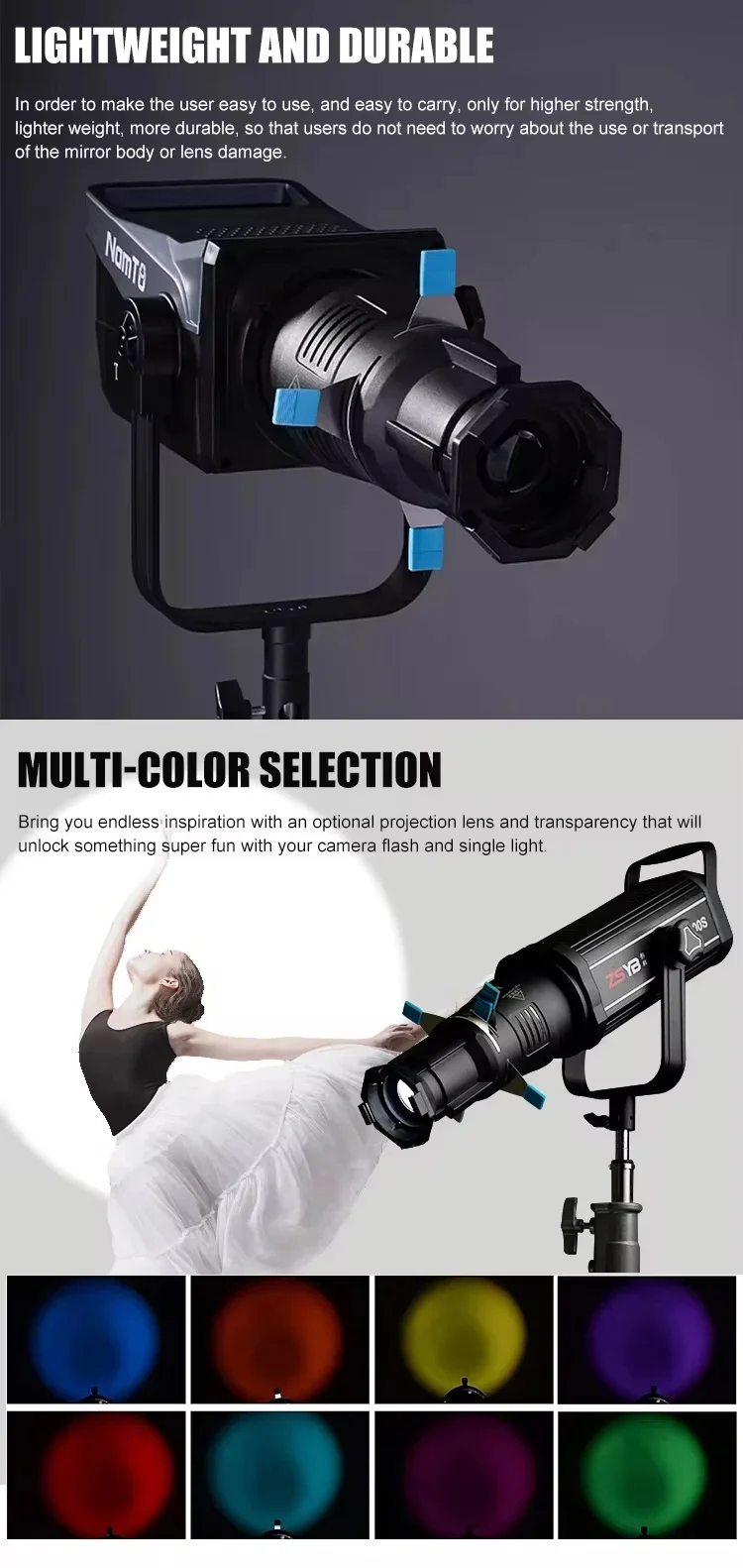 ZSYB YG90 19 36 Degrees Bowens Lightweight Degrees Bowens Mount Spotlight Proiec