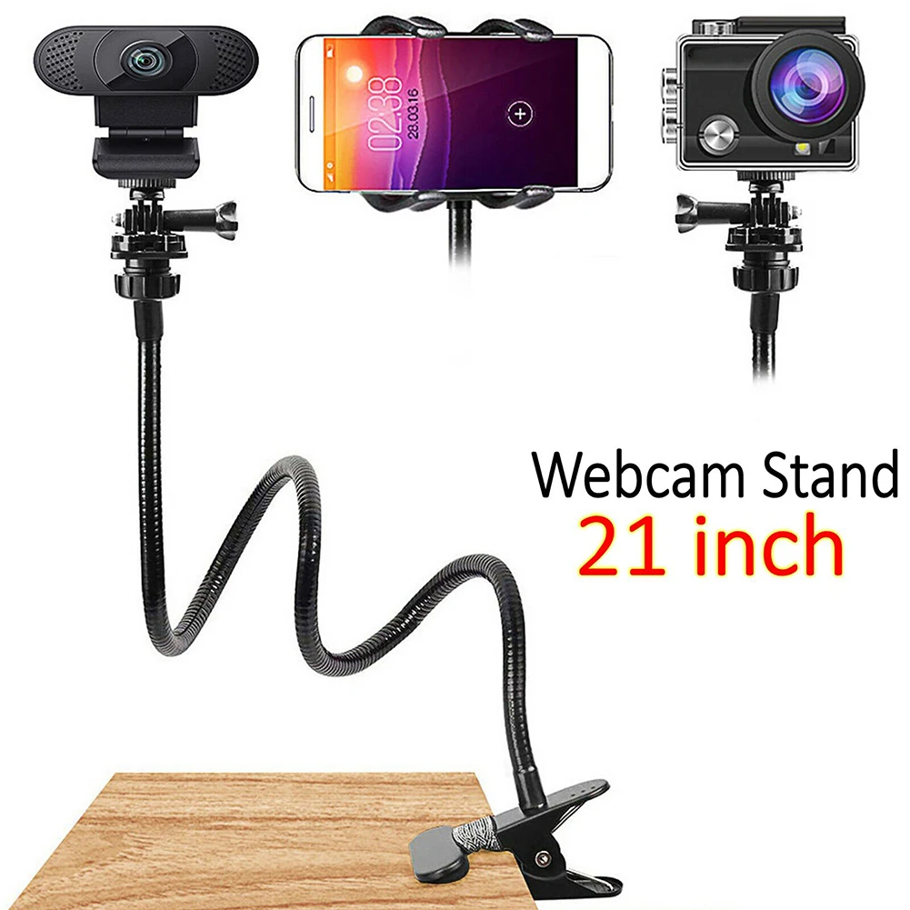 Camera Phone Rack Gooseneck Clamp Webcam Stand for Logitech C925e C922x Brio 4K
