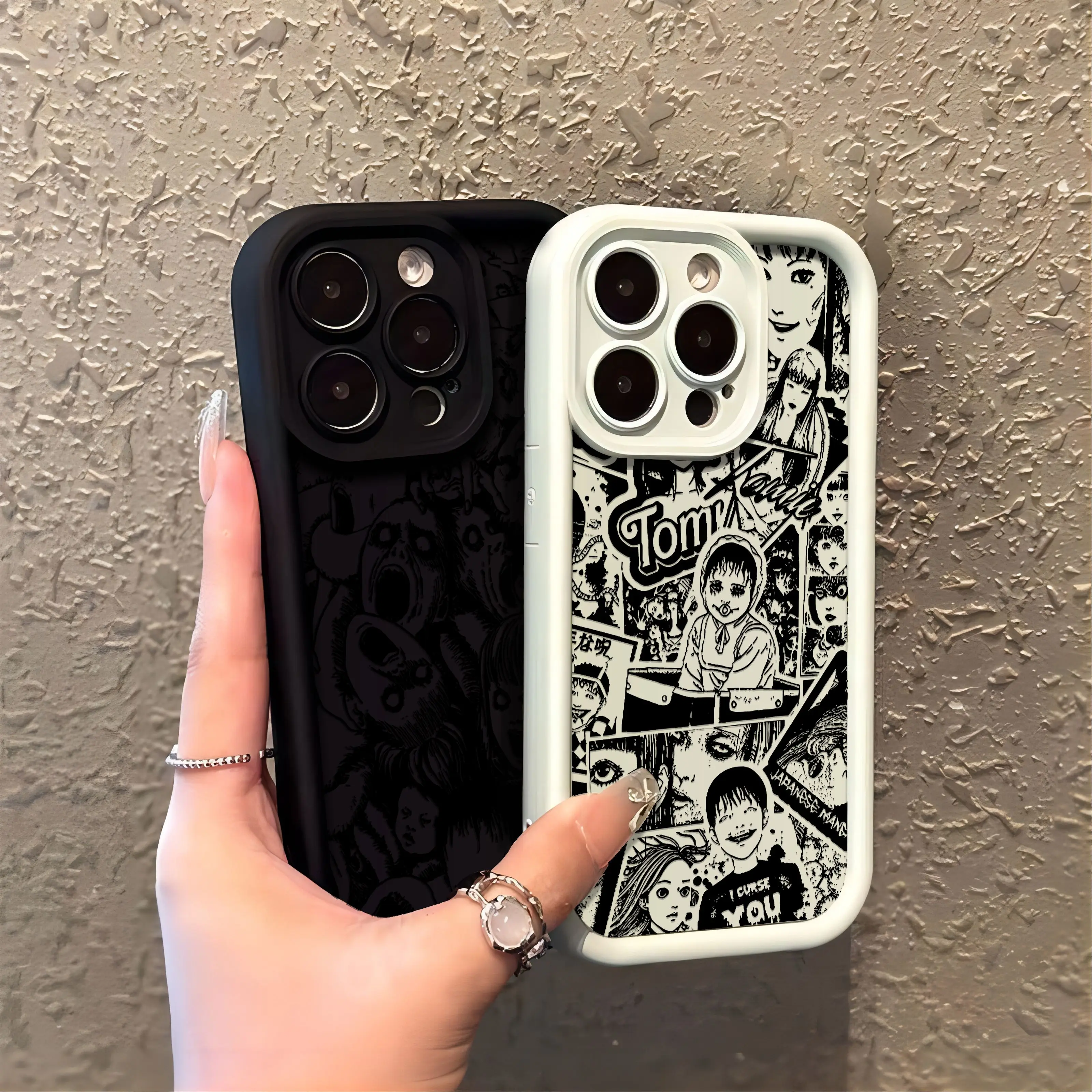 Luxury Junji Ito Horror Art Phone Case