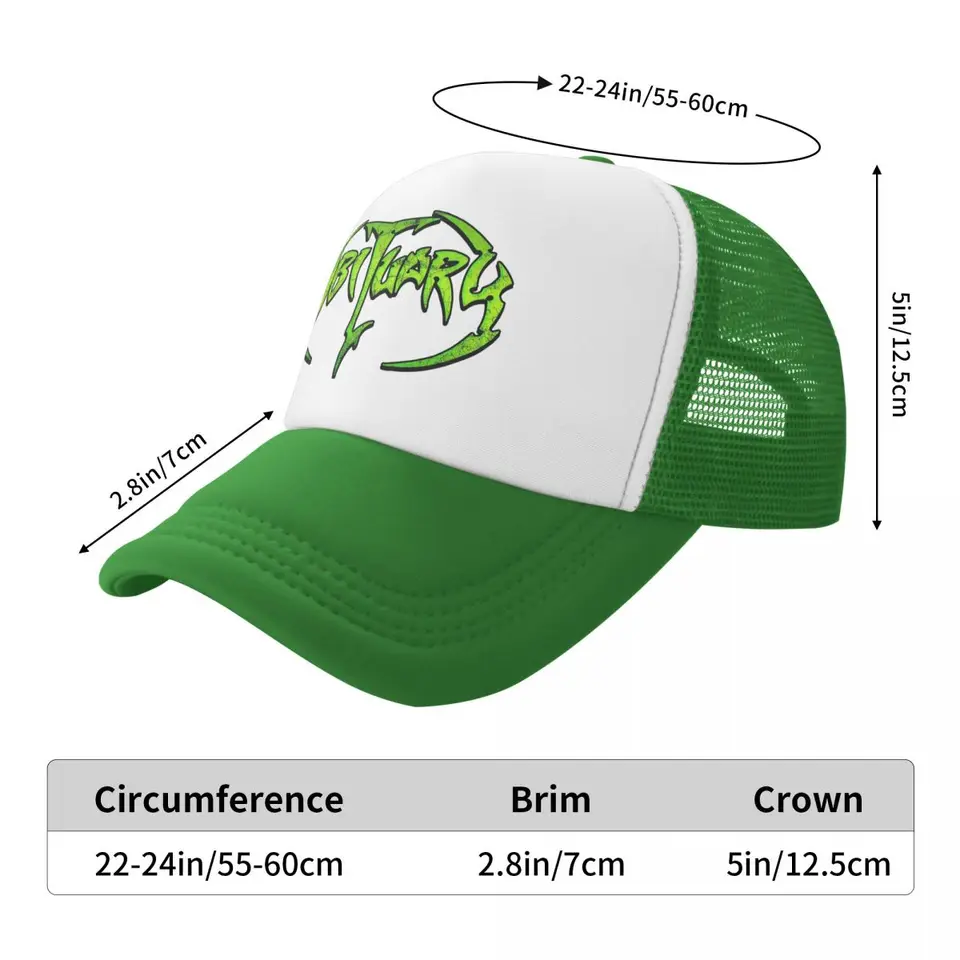 Death Metal Trucker Cap - Verstellbare Baseballmütze Mit Logo, Unisex, Mesh