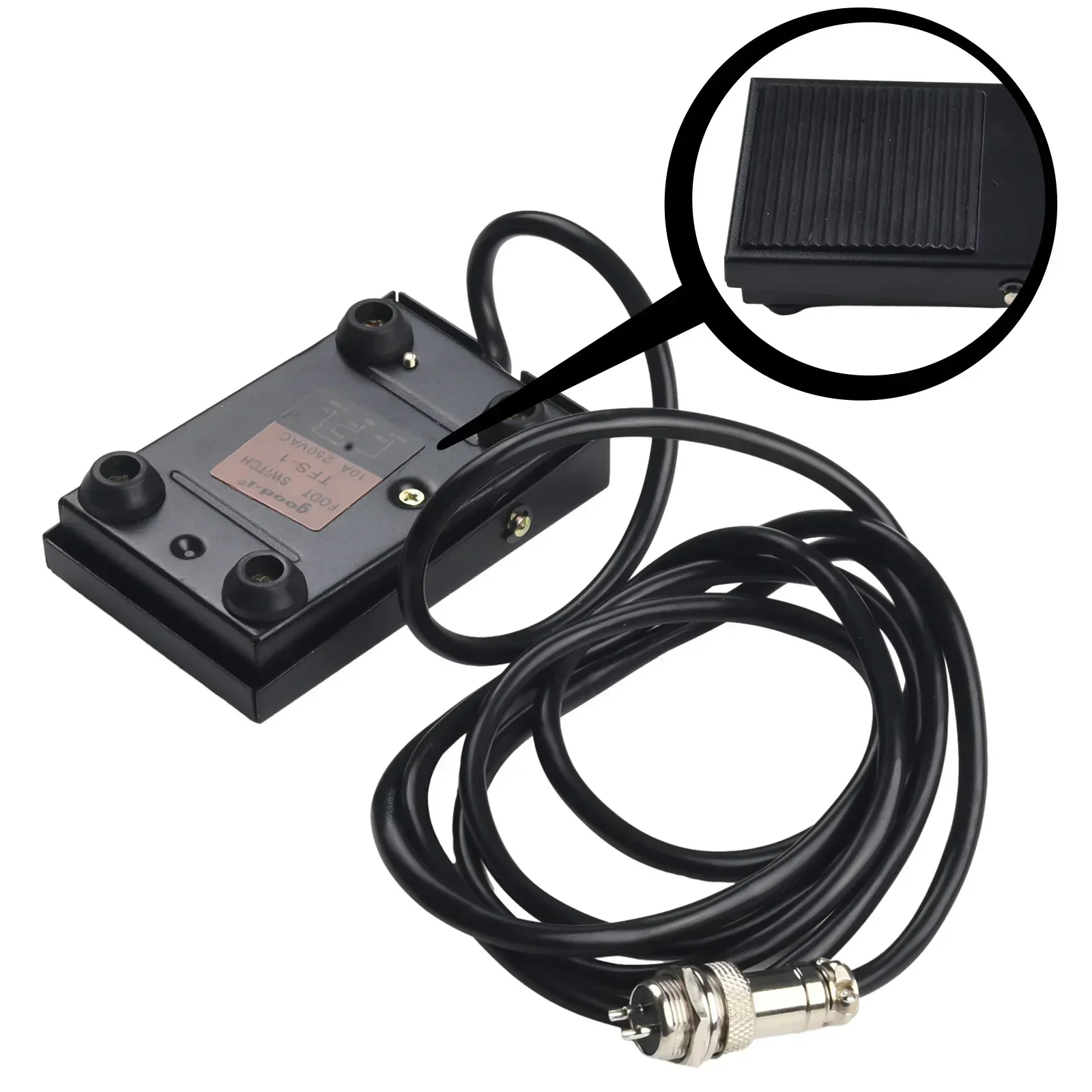Spot Welded Foot Pedal Welding 1pc Metal TFS-1 Welder 2/3-pin 2m Accessories Anti-skid Cutting Foot Controller 5