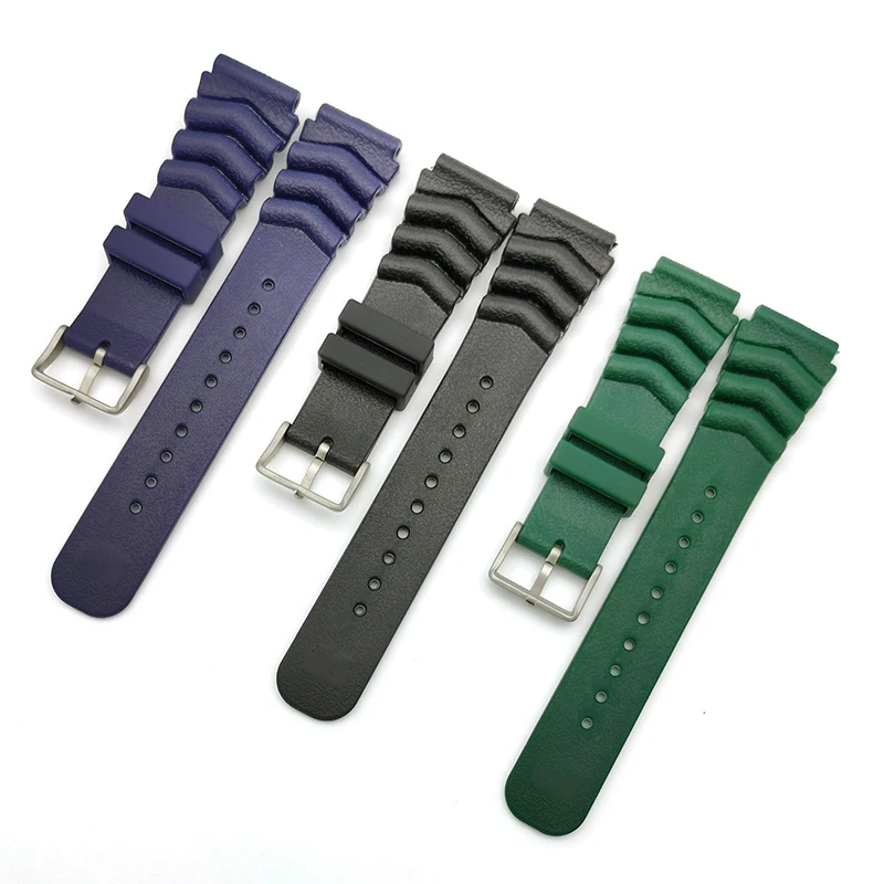Durable Waterproof Diving Silicone Watch Band - Men's Sport Resin Wristband Accessory, Soft Rubber