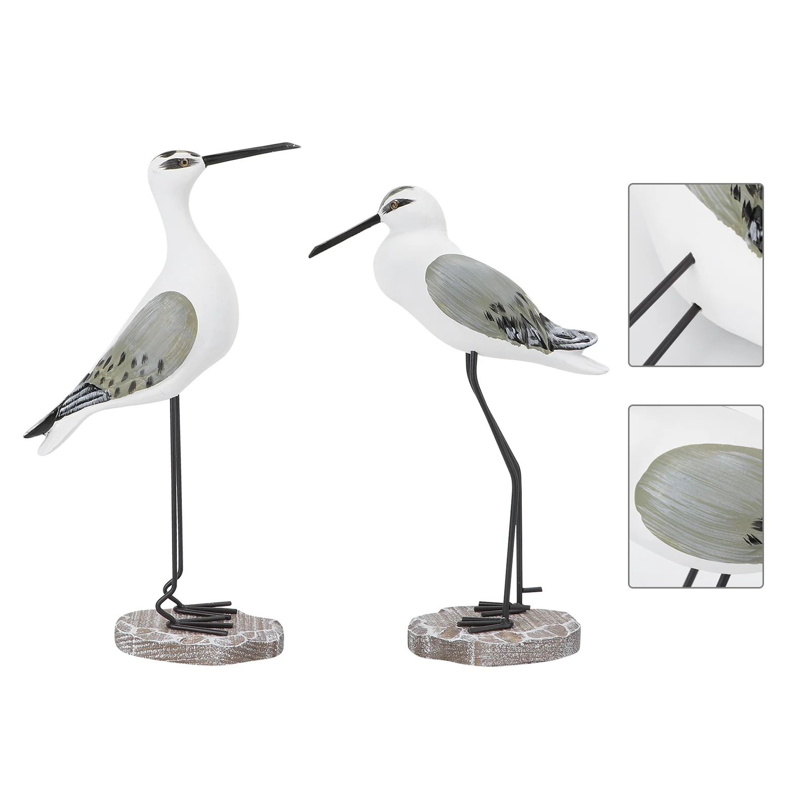 Imikaya Gabbiano Ornamenti Outdoor Home Decor Tv Stand Desktop Coastal Beach Bird Statue Seaside Ocean Artigianato In Legno