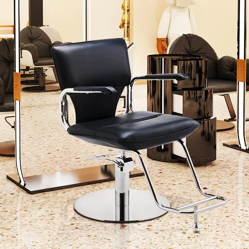 

Vanity Stylist Barber Chairs Swivel Metal Barbershop Vanity Barber Chairs Hairdressing Silla De Barberia Barber Furniture