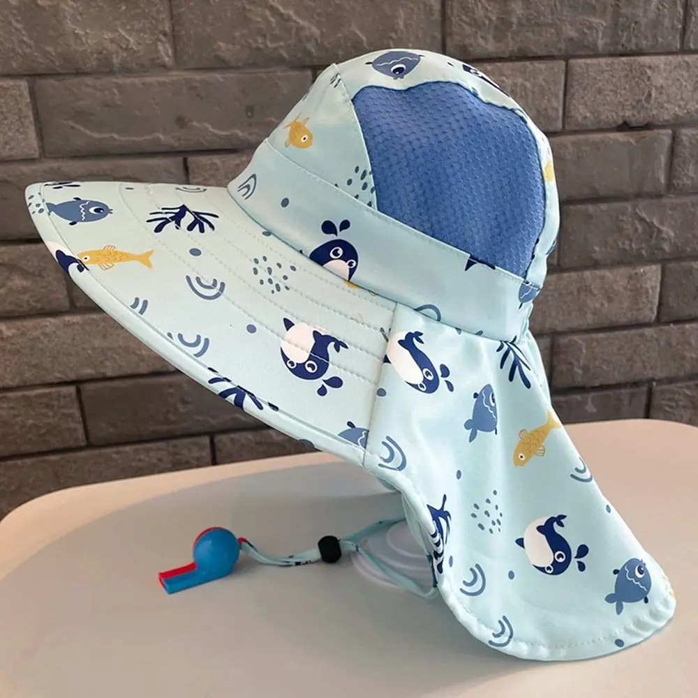 Polyester Kids Bucket Hat UV Protection Beach Cap